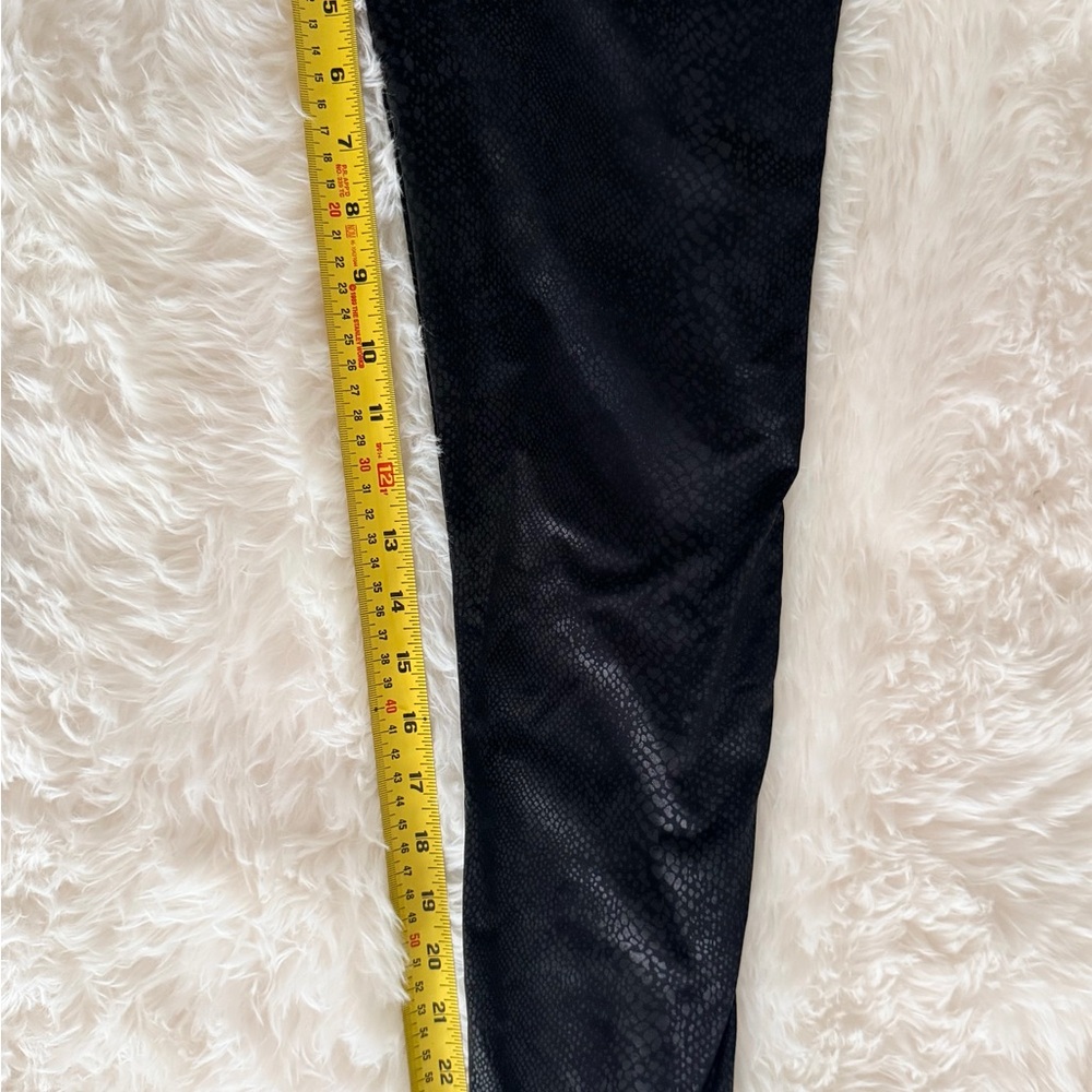 Lysse Black Python Snake Print Full Length Leggin… - image 5